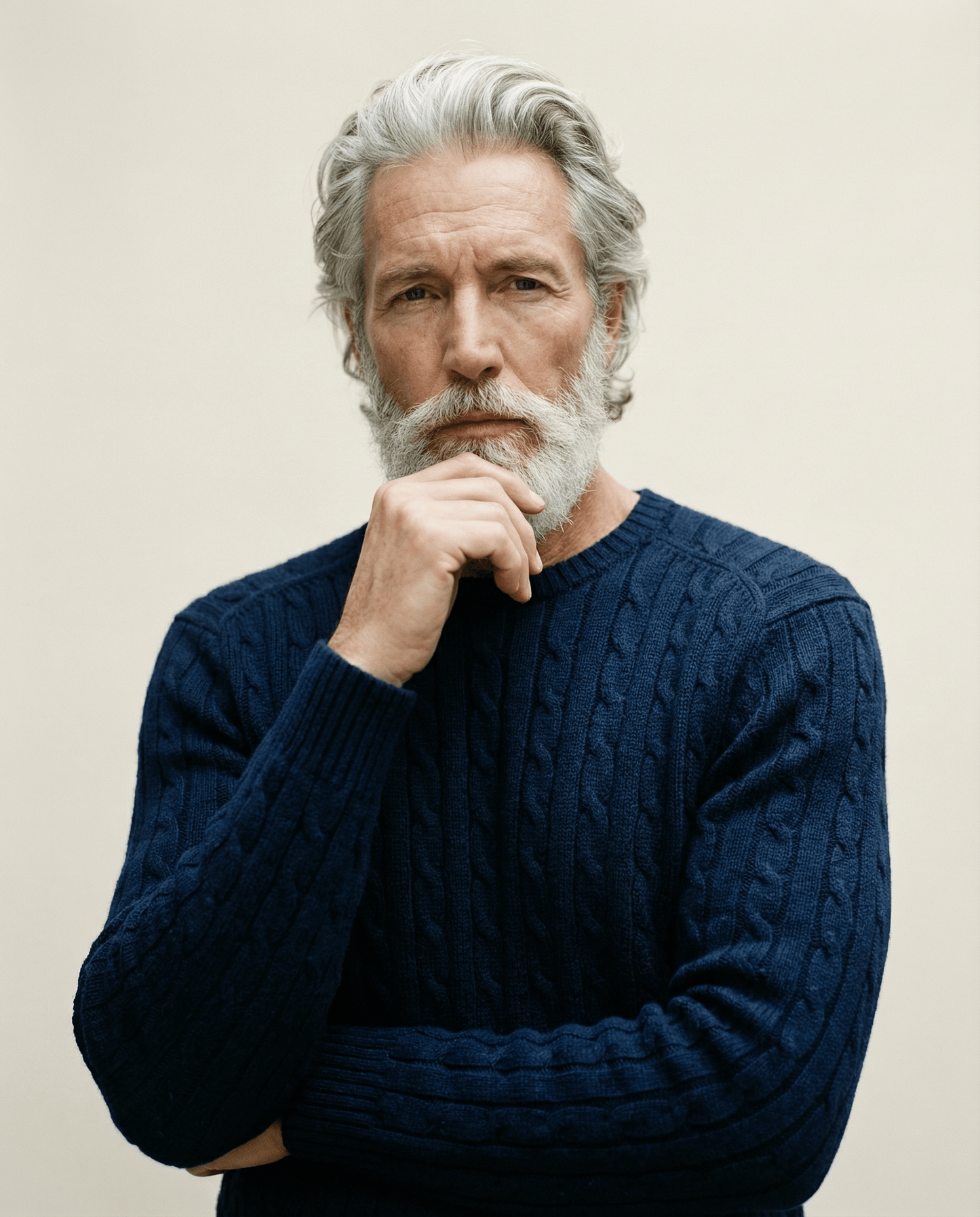 Polo Ralph Lauren Navy Cable Knit Sweater – Size XL