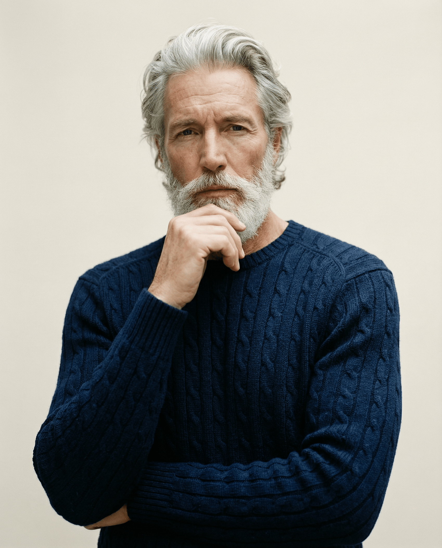 Polo Ralph Lauren Navy Cable Knit Sweater – Size XL