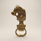 Vintage Solid Brass Horse Head Bottle Opener