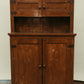Antique Primitive Pine Cupboard Hutch