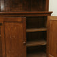Antique Primitive Pine Cupboard Hutch