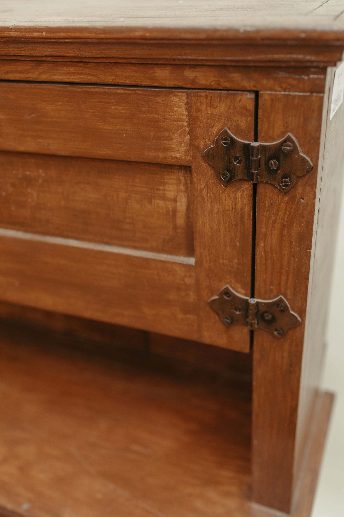 Antique Primitive Pine Cupboard Hutch