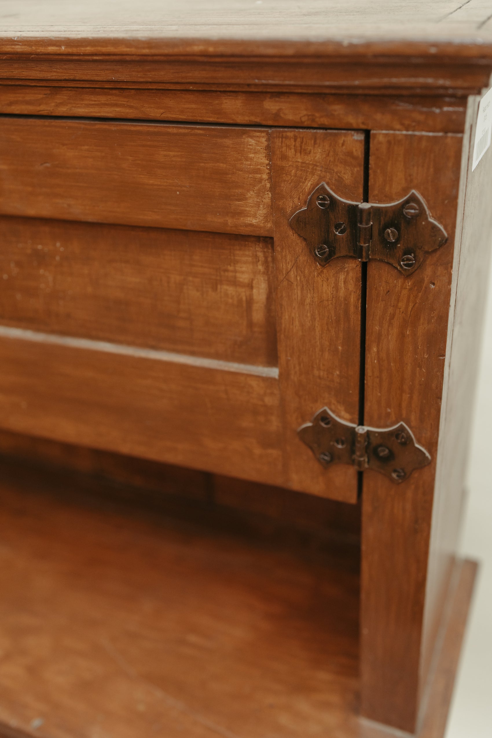 Antique Primitive Pine Cupboard Hutch