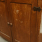 Antique Primitive Pine Cupboard Hutch