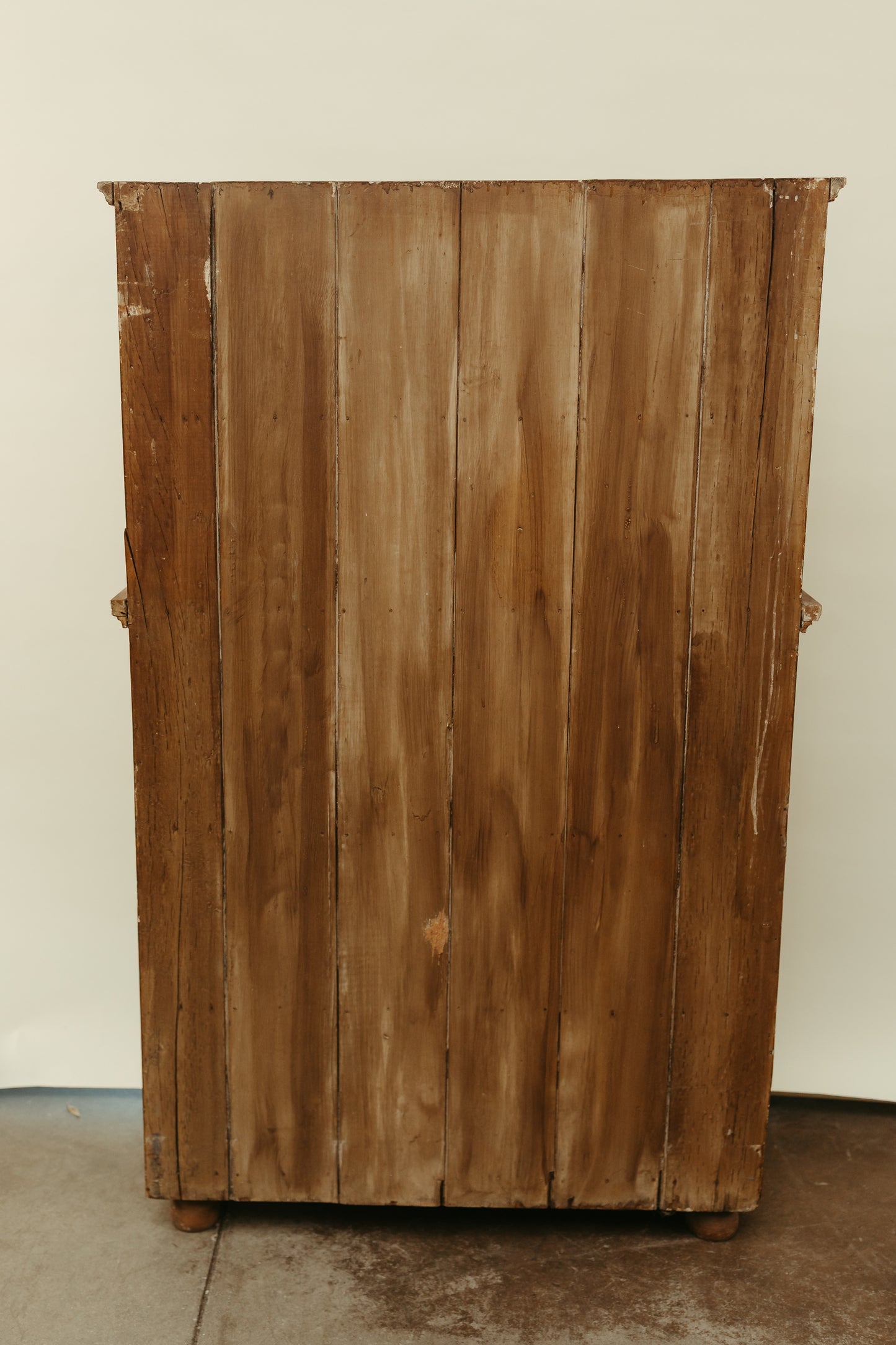 Antique Primitive Pine Cupboard Hutch