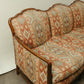 Southwestern-Inspired Vintage 3-Seat Wood Frame Sofa