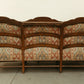 Southwestern-Inspired Vintage 3-Seat Wood Frame Sofa