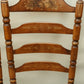 Set of 4 Signed Hitchcock Ladder-Back Chairs with Rush Seats