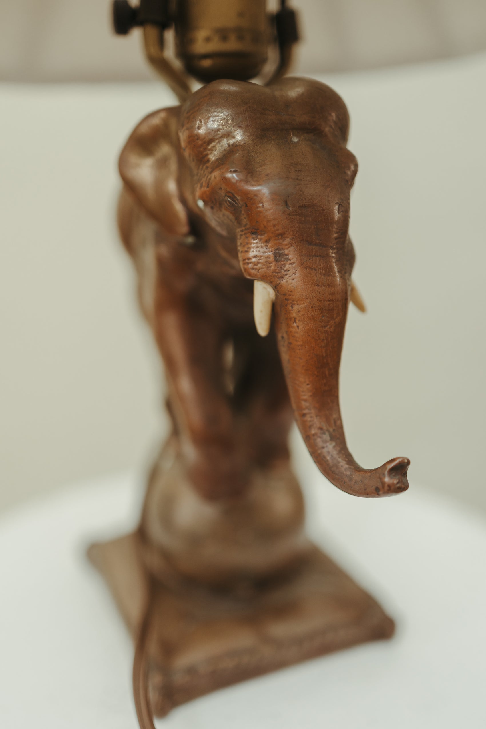 Vintage Elephant Table Lamp
