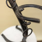 Hand-Forged Horseshoe Decorative Stand
