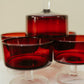 Vintage Luminarc Cavalier Ruby Red Stemmed Glass