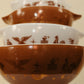 Vintage Pyrex “Early American” Cinderella Mixing Bowl Set (4-Piece)