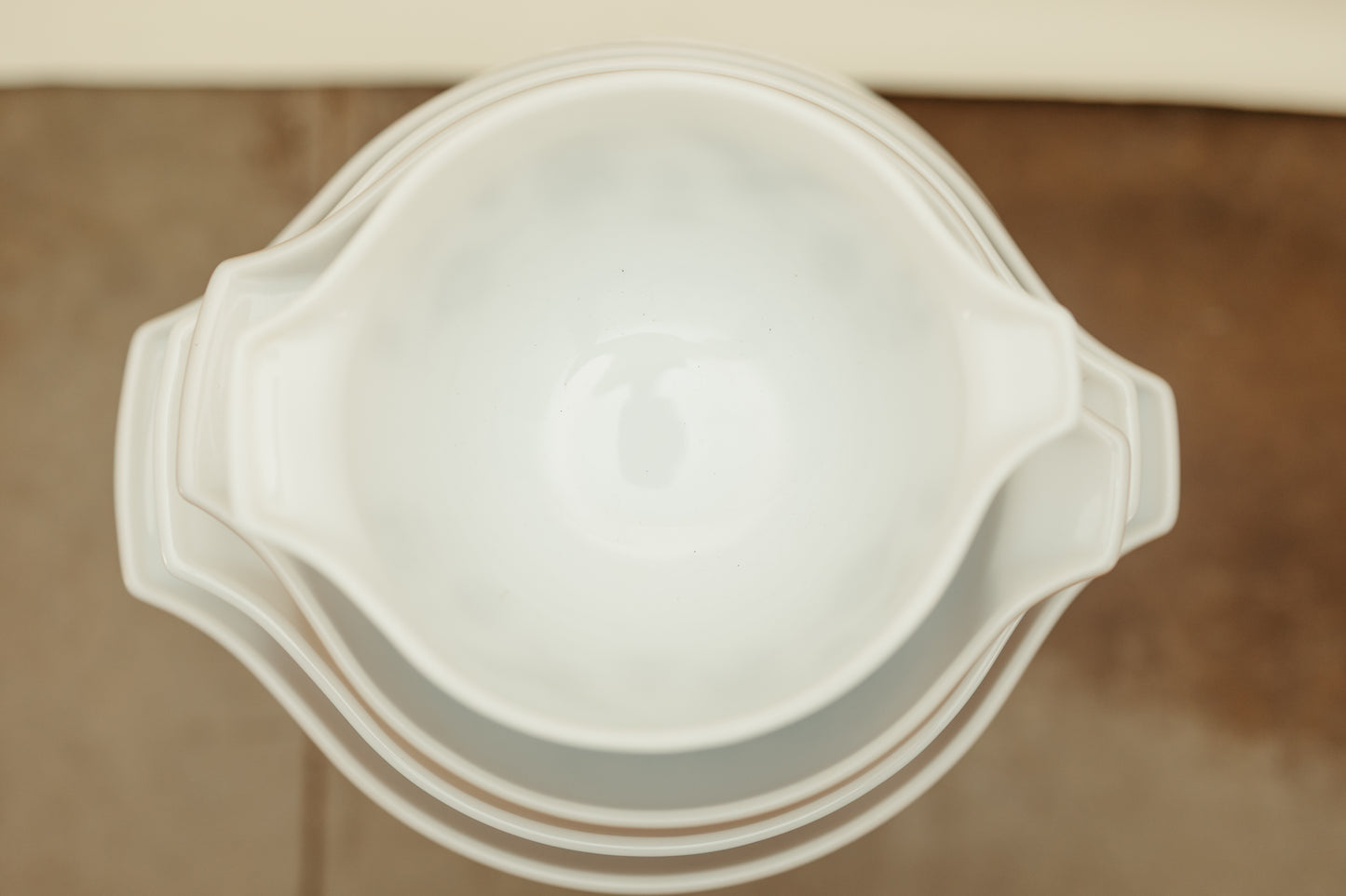 Vintage Pyrex “Early American” Cinderella Mixing Bowl Set (4-Piece)