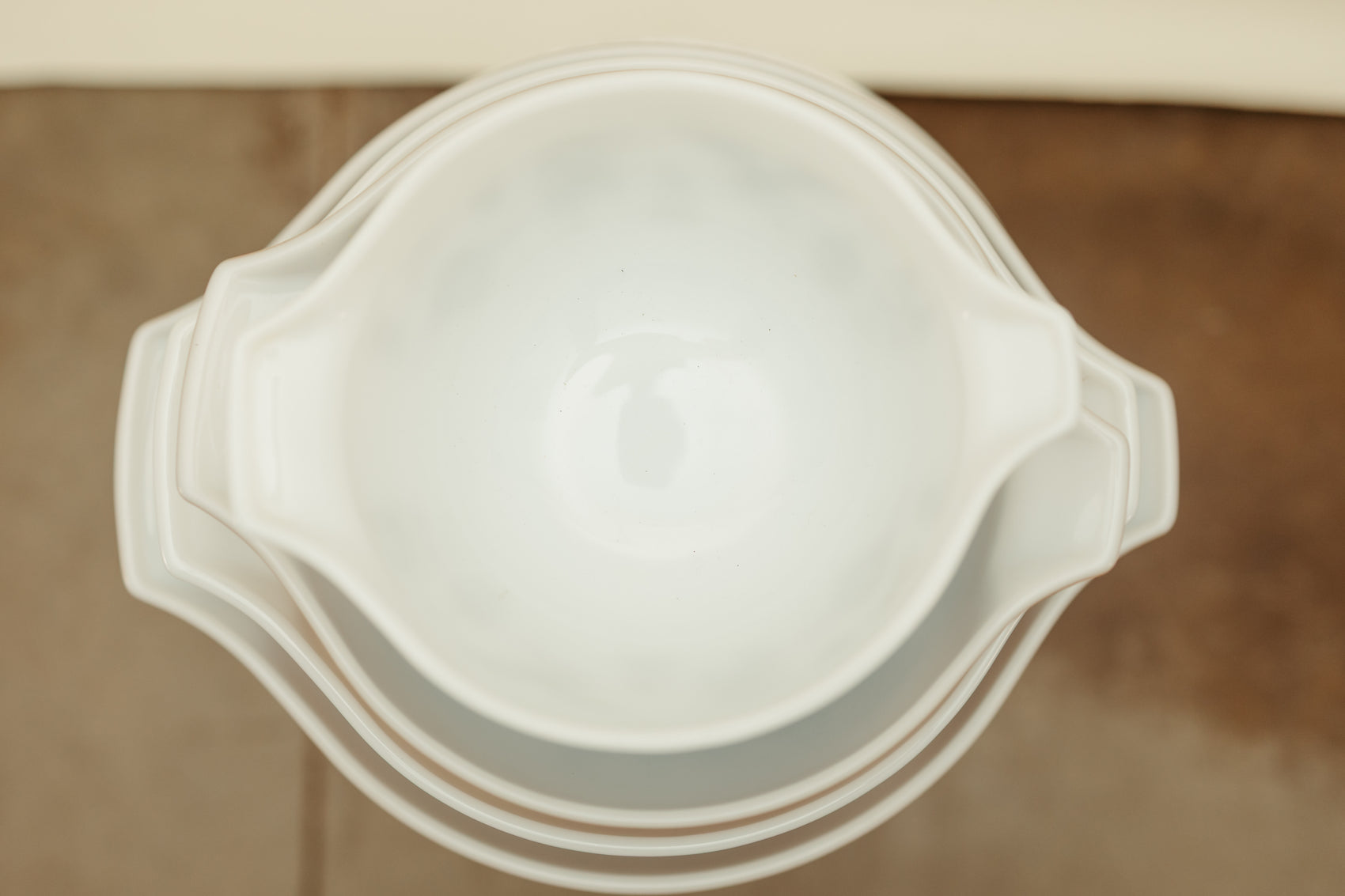 Vintage Pyrex “Early American” Cinderella Mixing Bowl Set (4-Piece)