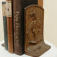 Vintage Bronze Bookends — “End of the Trail” Inspired Scene (Pair)