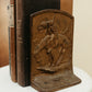 Vintage Bronze Bookends — “End of the Trail” Inspired Scene (Pair)