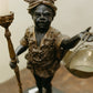 Pair of Blackamoor Figural Candelabra Compotes