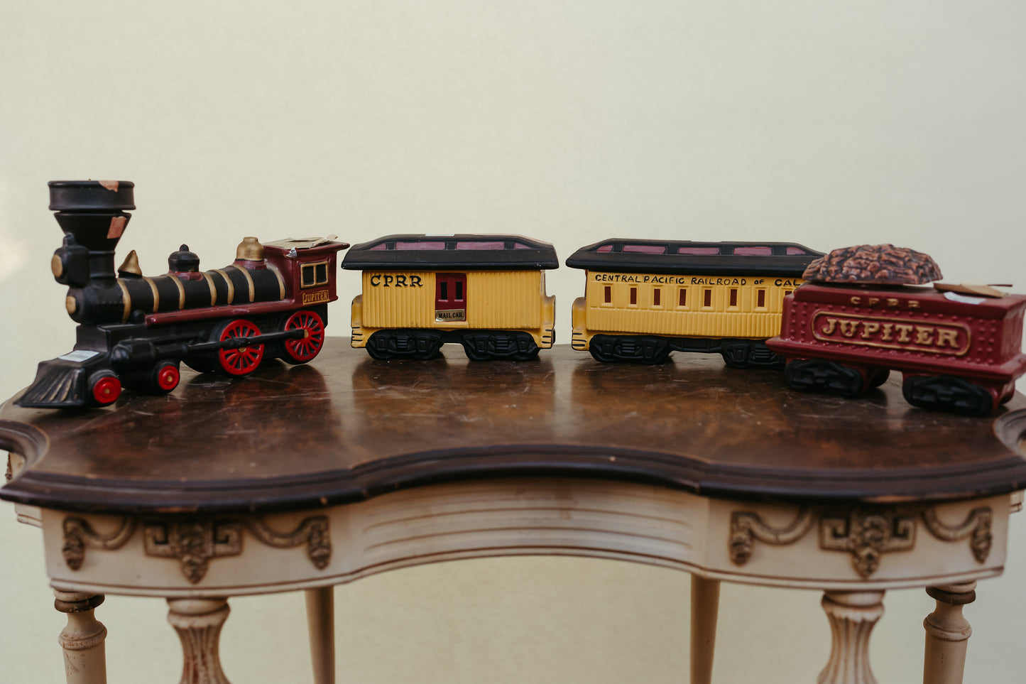 McCormick CPRR “Jupiter” Train Decanter Set – Limited Edition Bourbon Collectibles – Set of 4