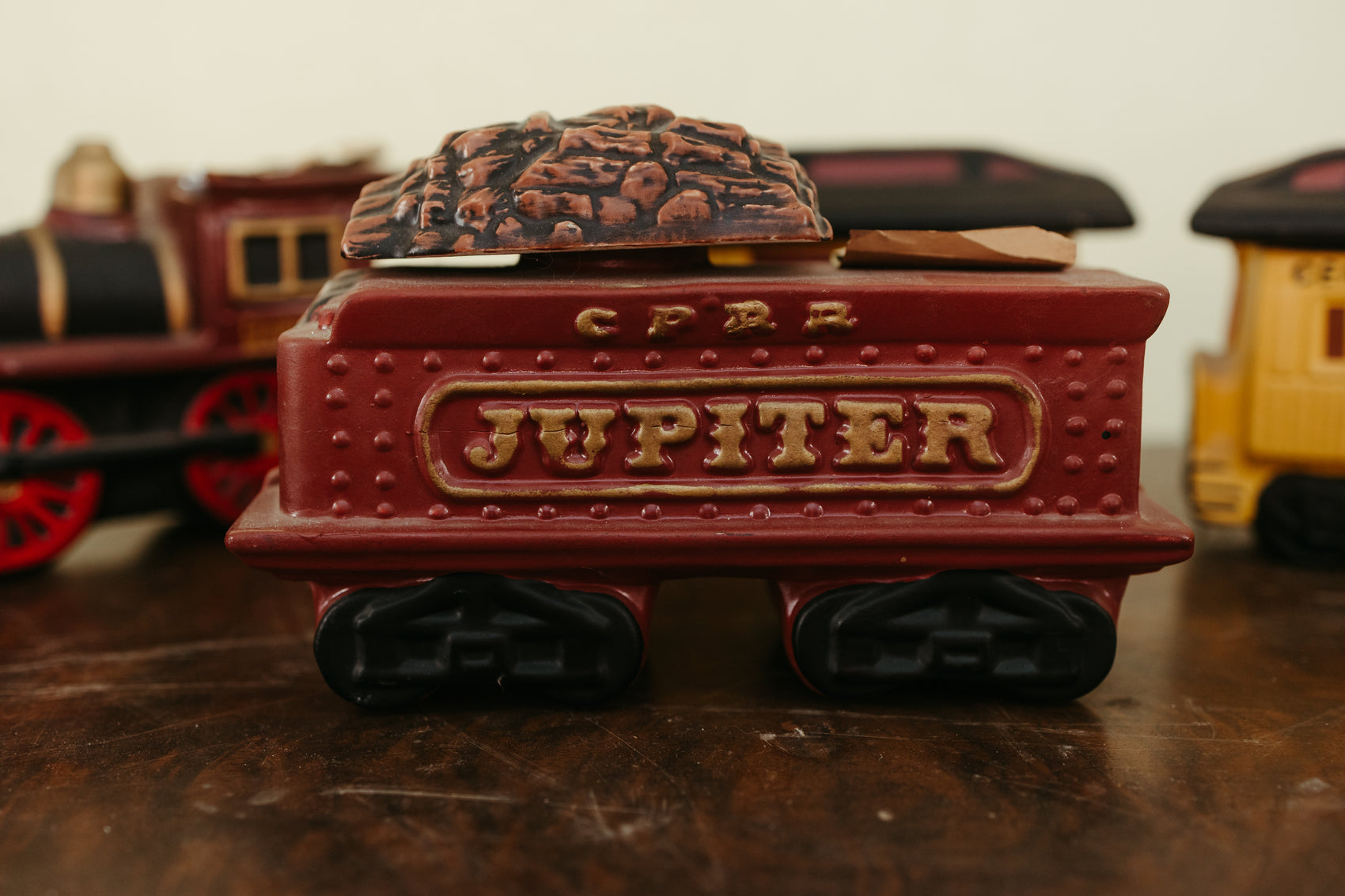 McCormick CPRR “Jupiter” Train Decanter Set – Limited Edition Bourbon Collectibles – Set of 4