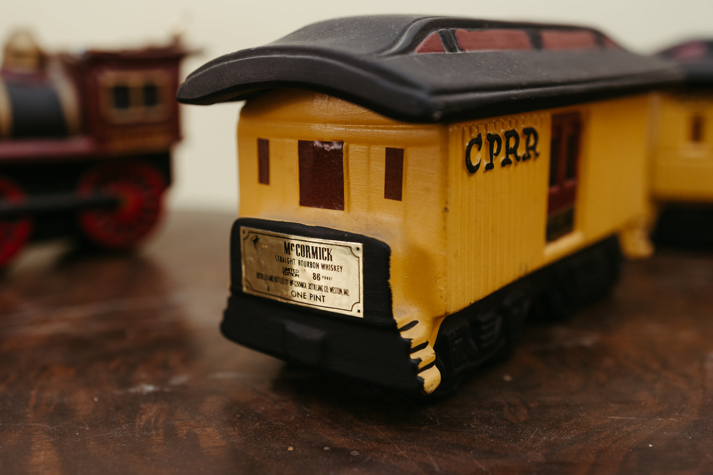 McCormick CPRR “Jupiter” Train Decanter Set – Limited Edition Bourbon Collectibles – Set of 4