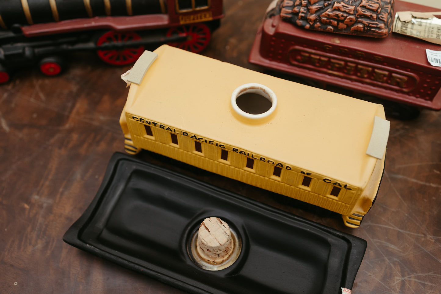 McCormick CPRR “Jupiter” Train Decanter Set – Limited Edition Bourbon Collectibles – Set of 4