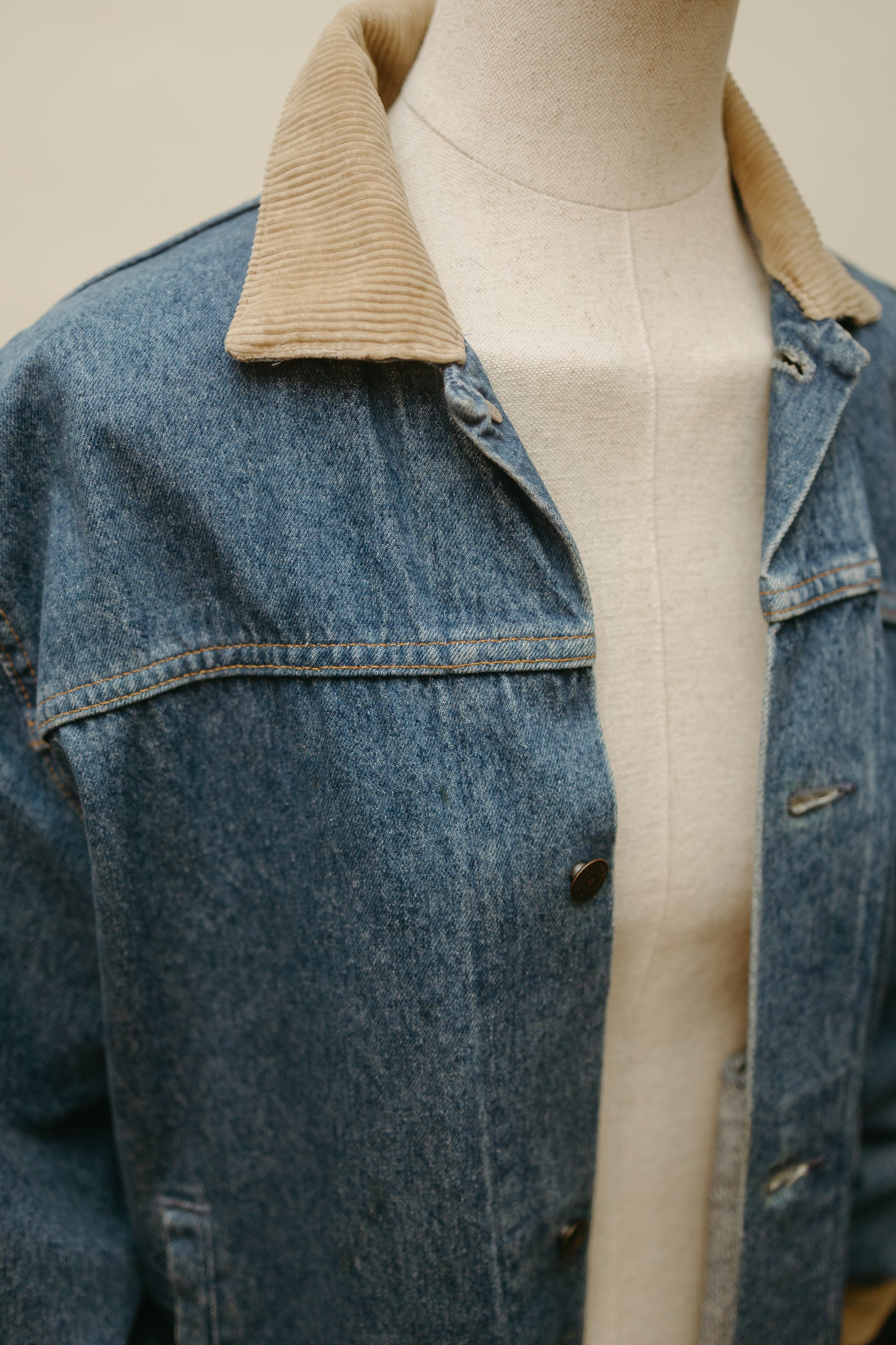 Vintage Levi’s Long Denim Duster Coat — Made in USA