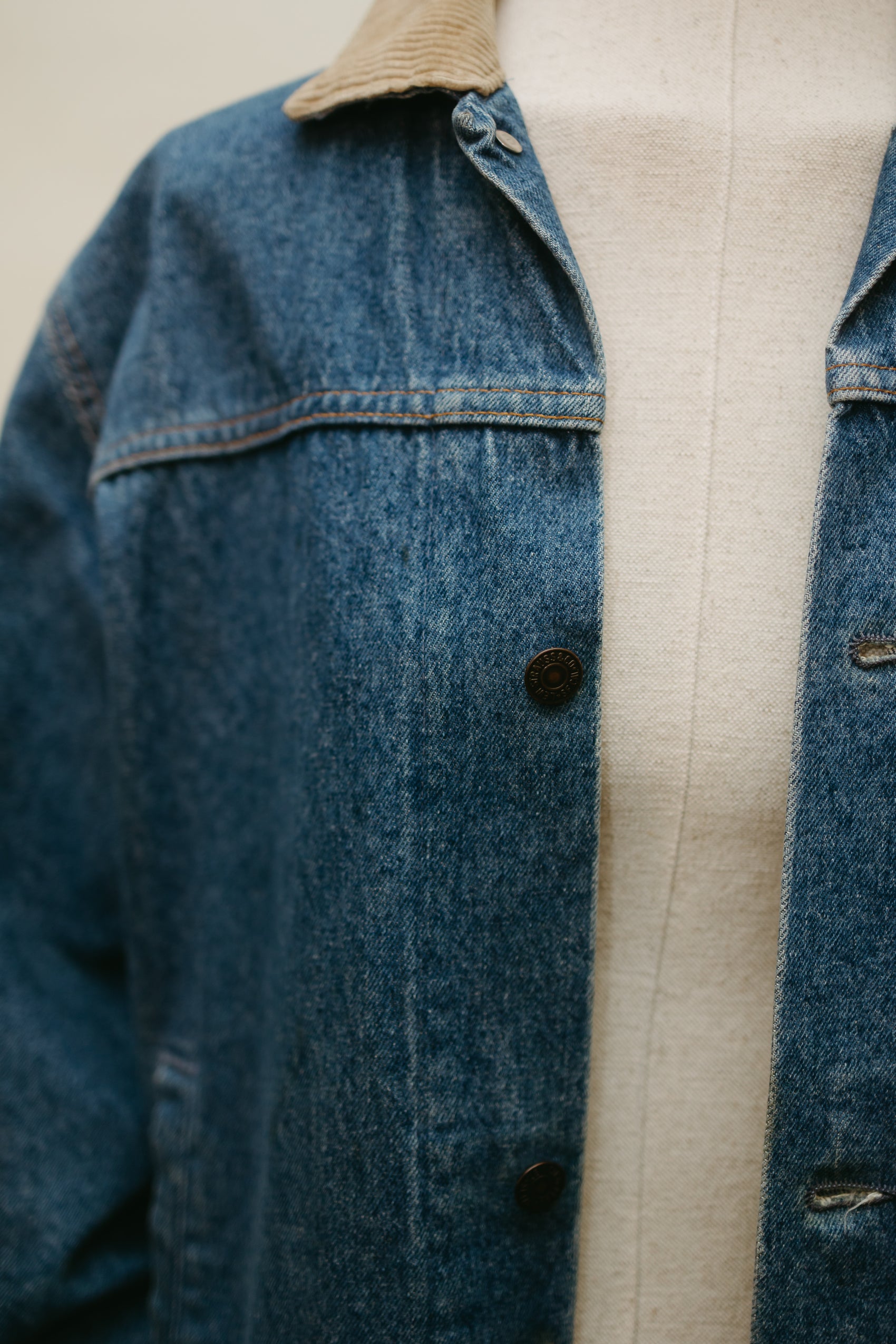 Vintage Levi’s Long Denim Duster Coat — Made in USA