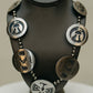 Vintage Southwestern Sterling Silver Necklace – Large Hand-Cut Symbol Medallions