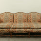 Southwestern-Inspired Vintage 3-Seat Wood Frame Sofa