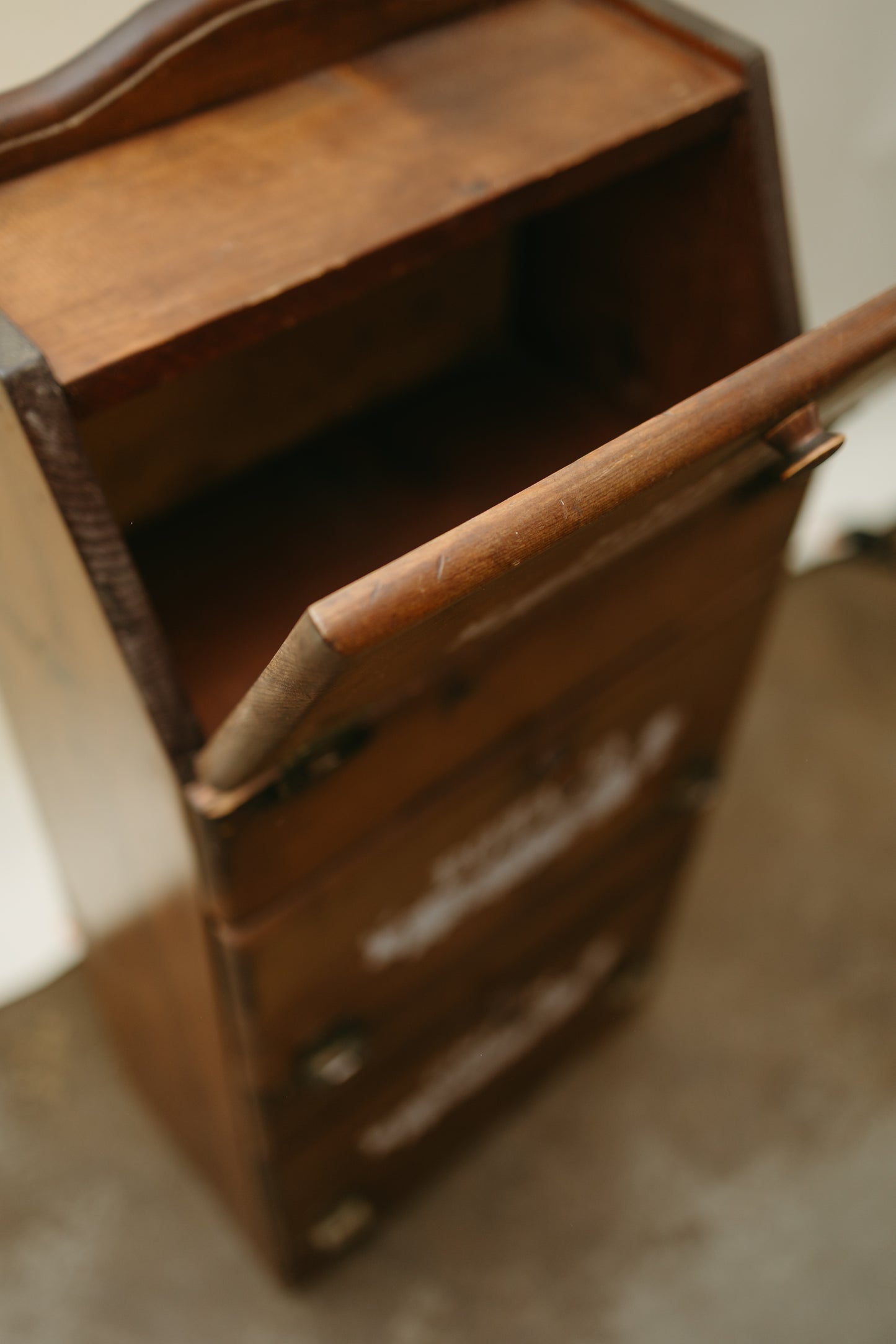 Vintage Wooden Bread–Potato–Onion Cabinet