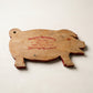 Vintage Pig-Shaped Advertising Cutting Board – Pneumatic Machinery Co. Los Angeles Wooden Butcher Board