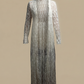 Vintage Sheer Lace Duster Maxi Dress - Small