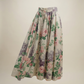 Vintage Floral Button Front Midi Skirt