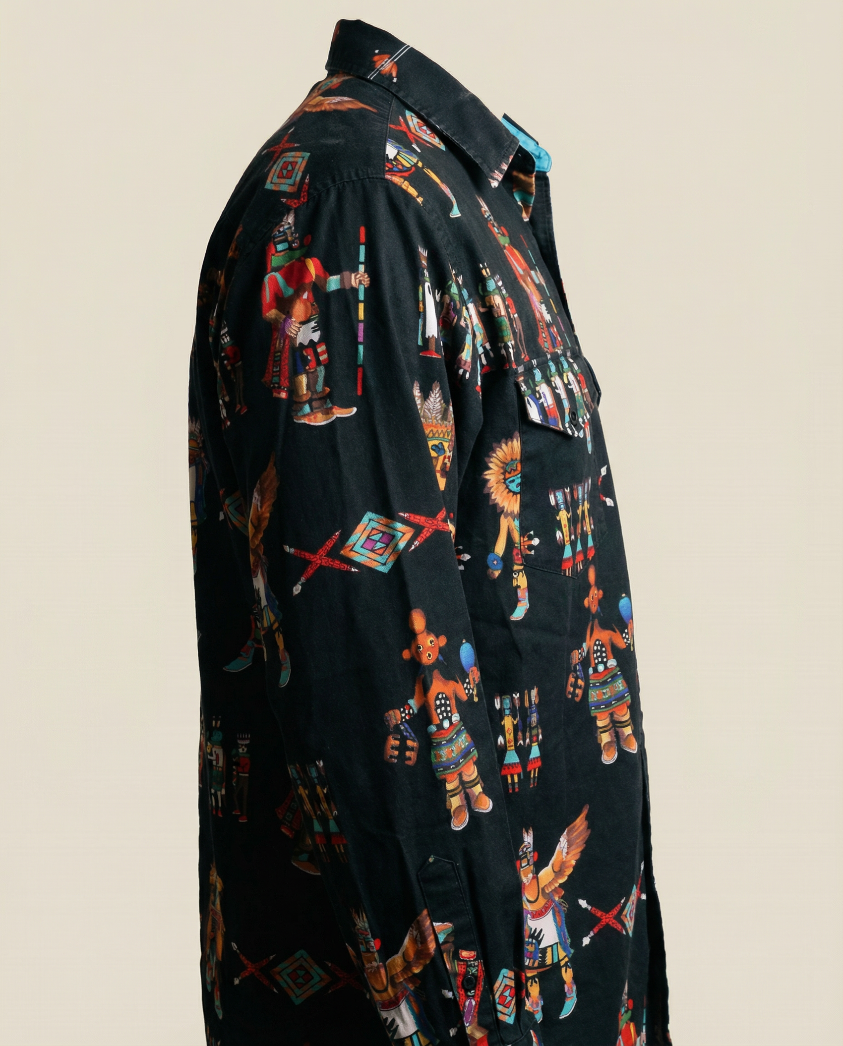 Vintage Southwestern Graphic Button-Down – Size Large