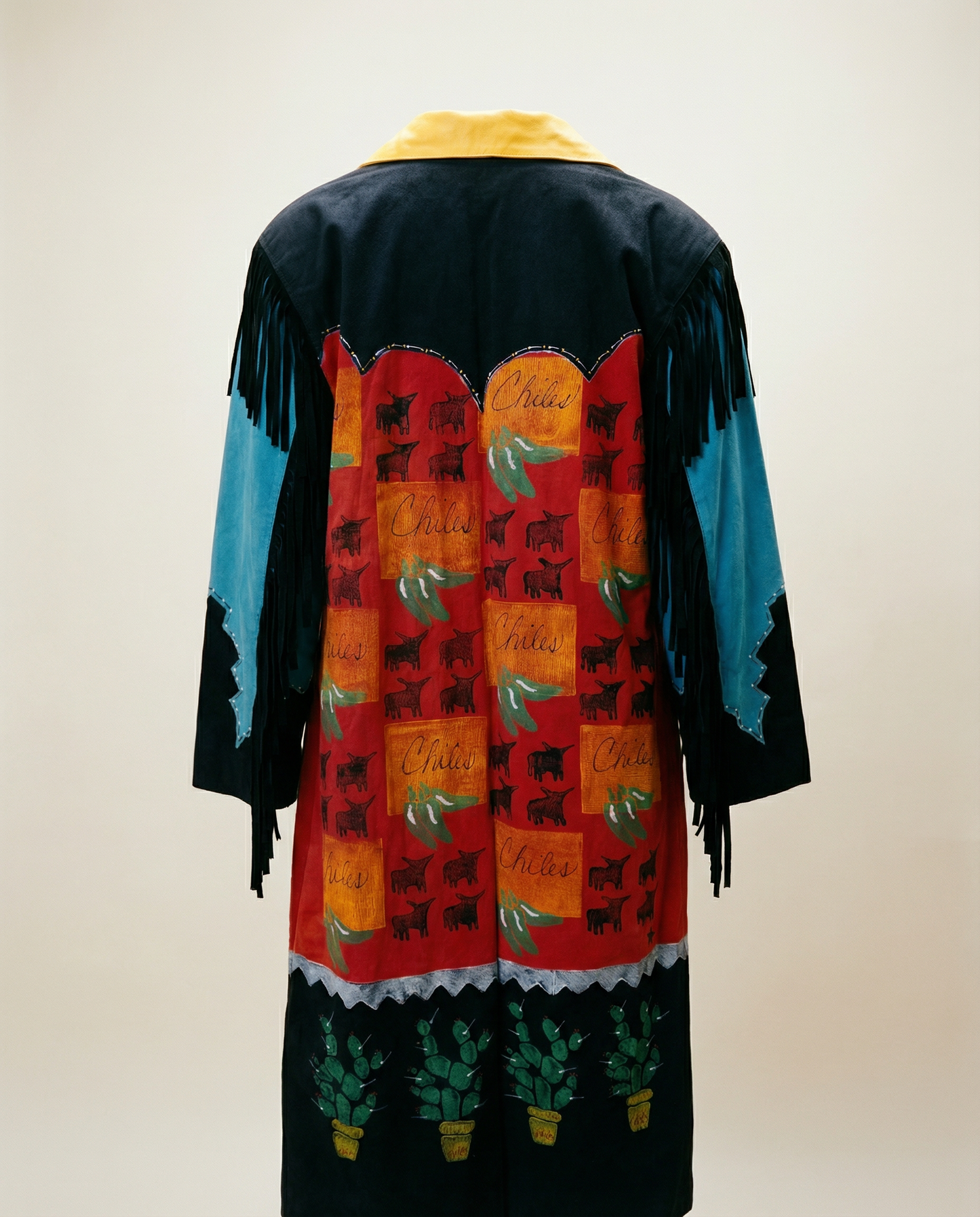 Handpainted Chili Western Duster Coat – Size