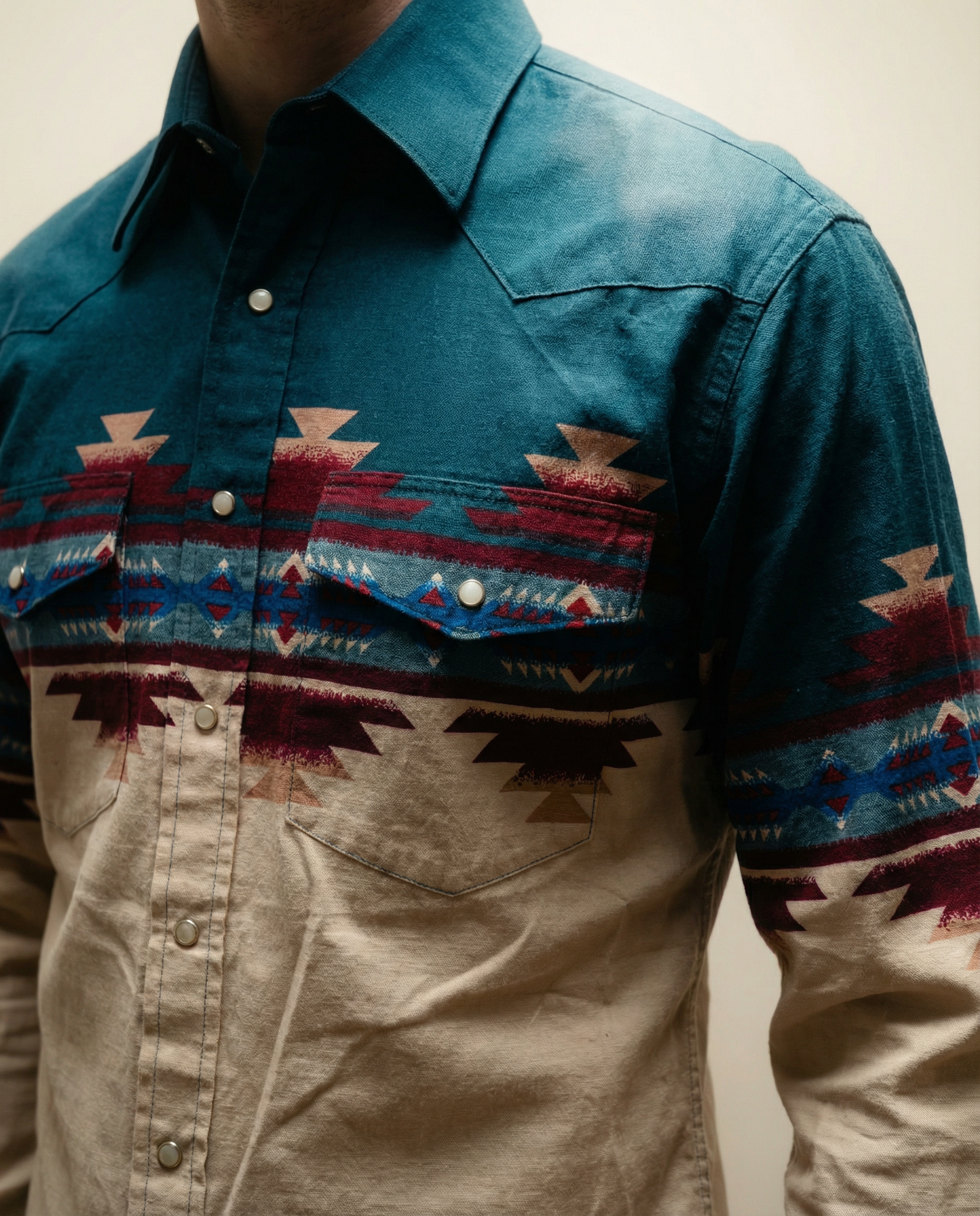 Wrangler Western Snap Shirt – Size Small