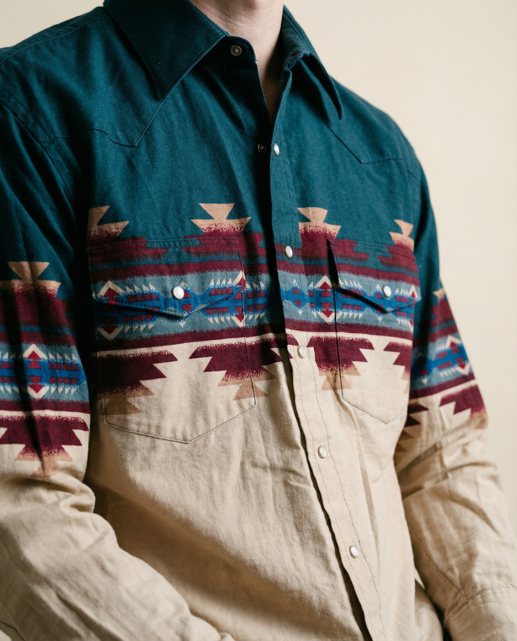 Wrangler Western Snap Shirt – Size Small