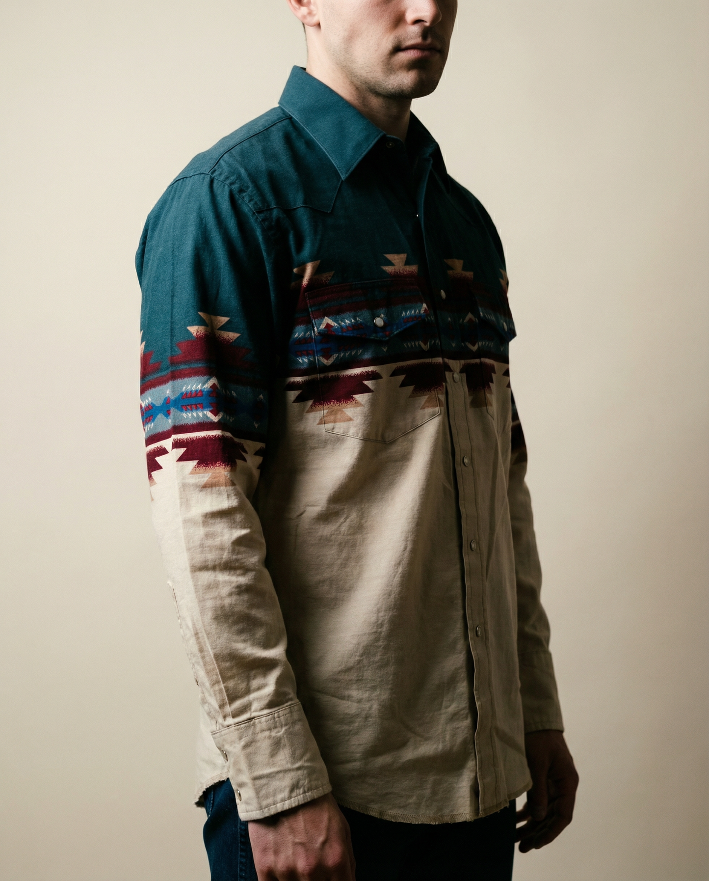 Wrangler Western Snap Shirt – Size Small