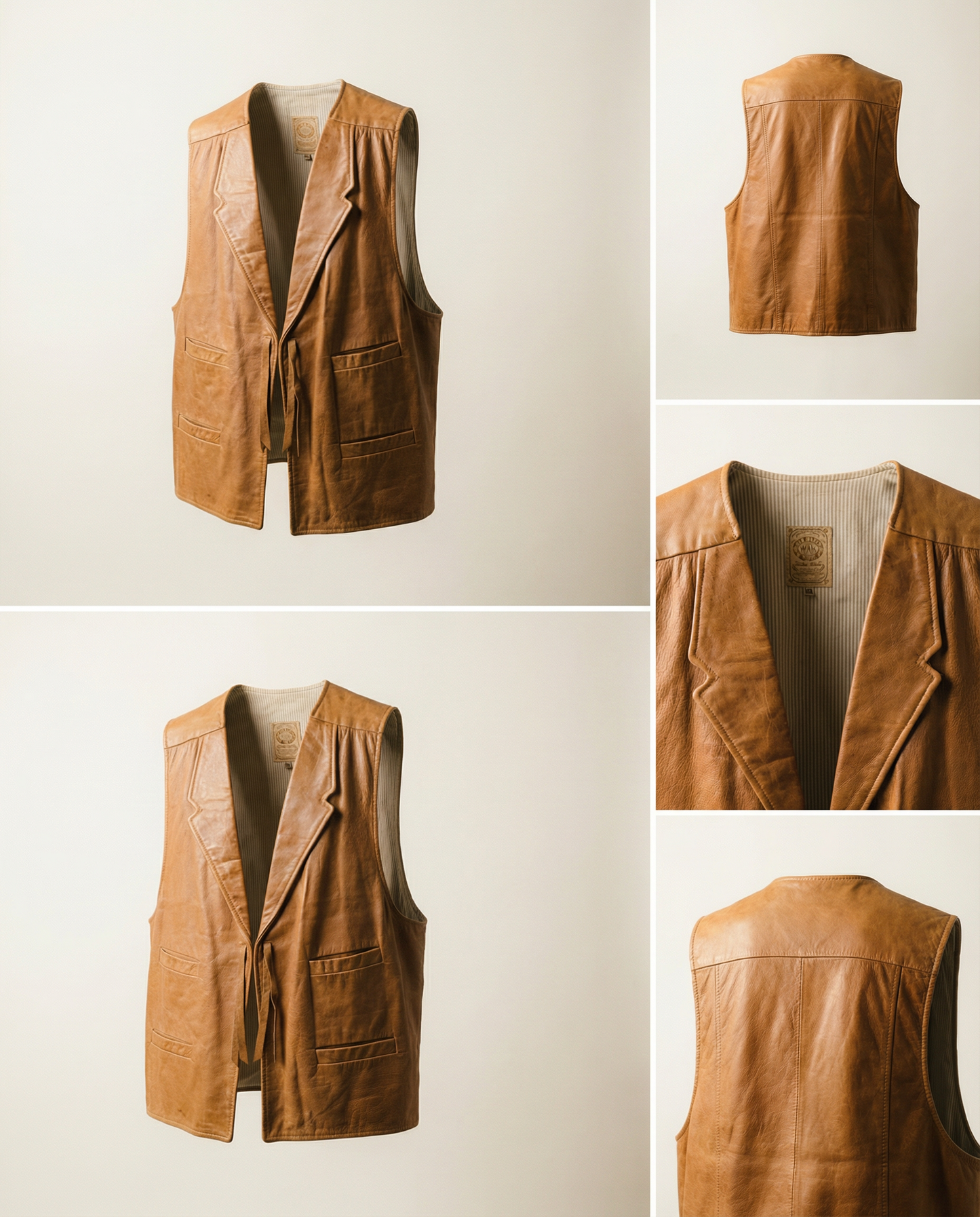 Wah Maker Leather Vest – Size 3XL