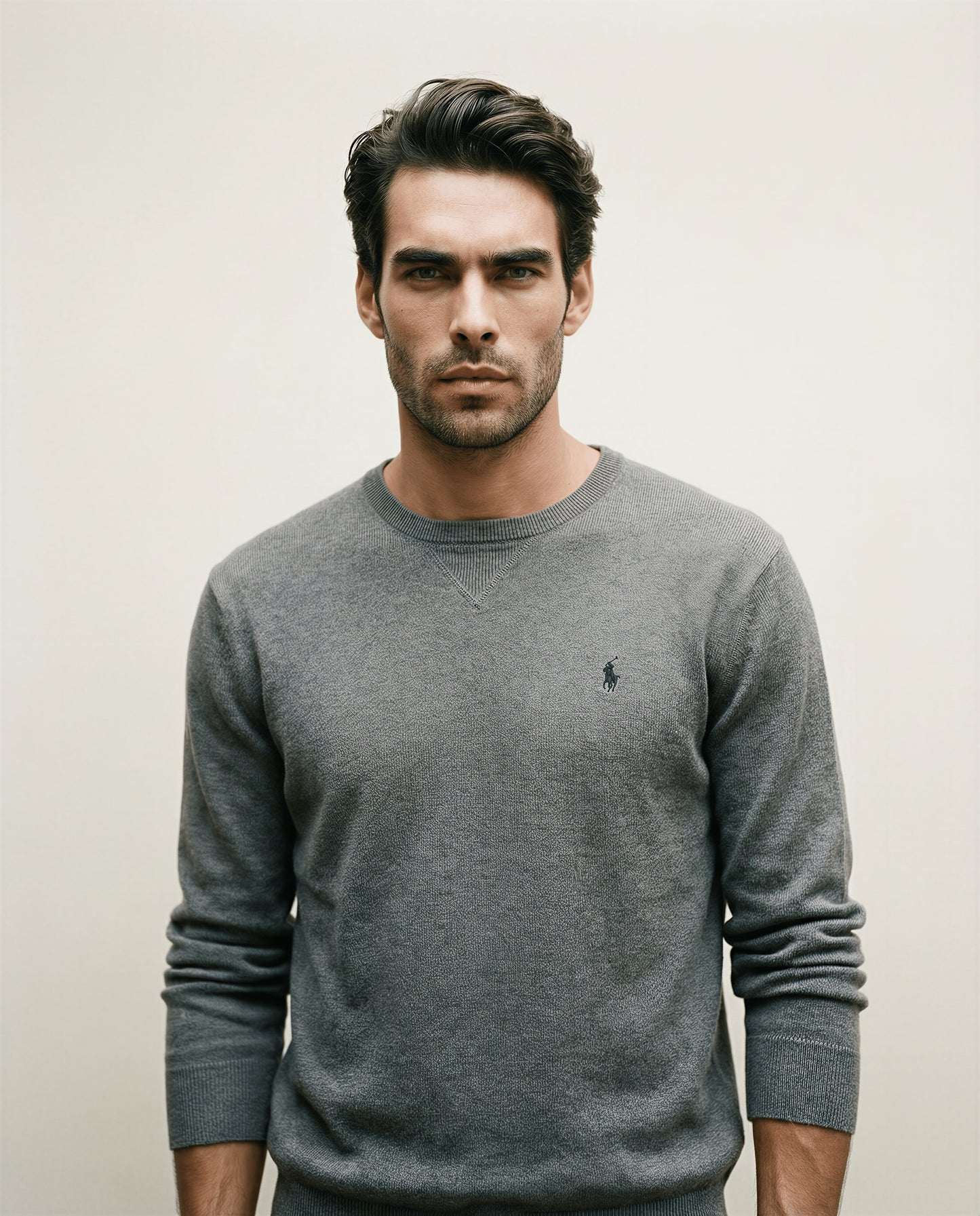 Ralph Lauren Gray Knit Sweater – Size L