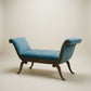 Vintage Neoclassical Upholstered Chaise Lounge, c. 1940s–1960s