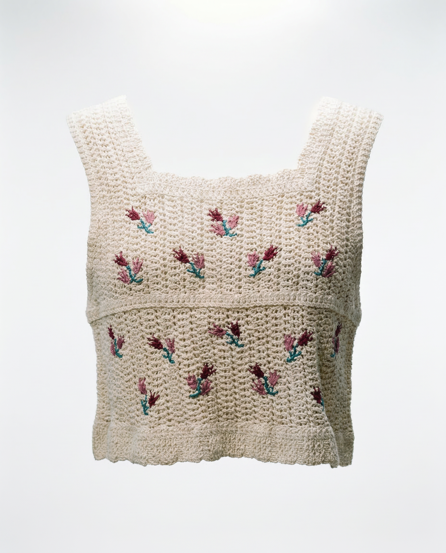 Floral Knit Tank Top