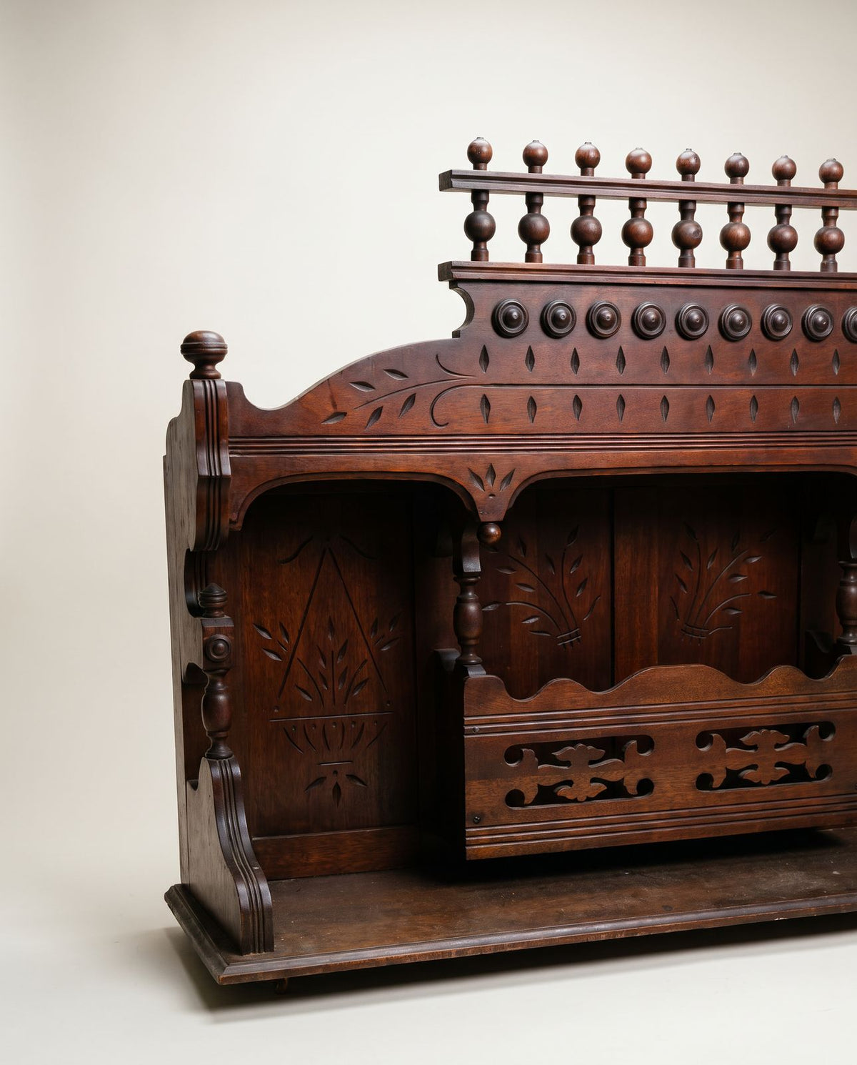 Antique Victorian Eastlake Pump Organ Topper / Organ Crown, Late 19th Century