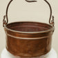Antique Hand-Forged Copper Pot with Iron Swing Handle