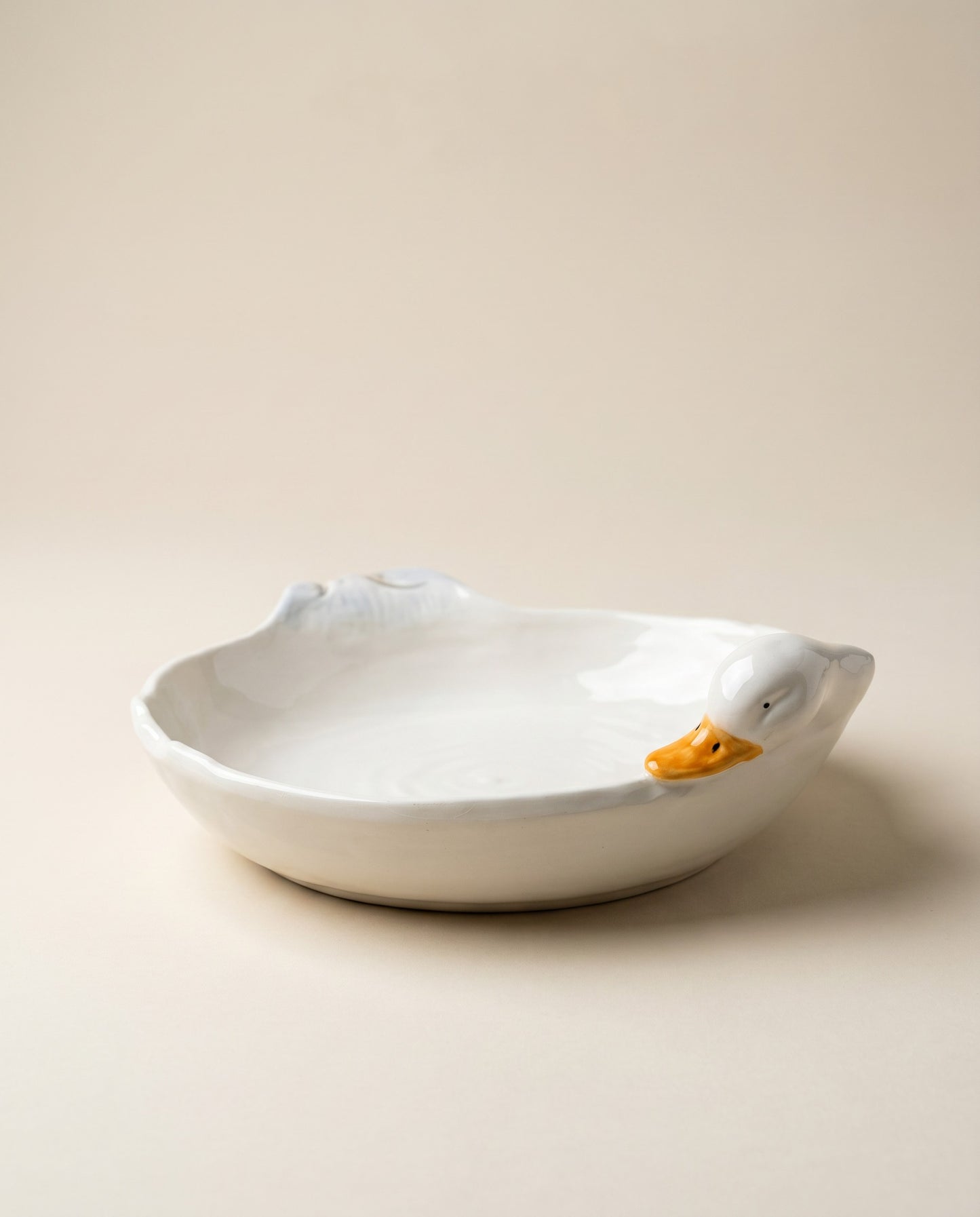 Vintage Duck Shaped Ceramic Serving Bowl / Dish