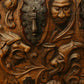 Antique Hand-Carved Mythical Panel