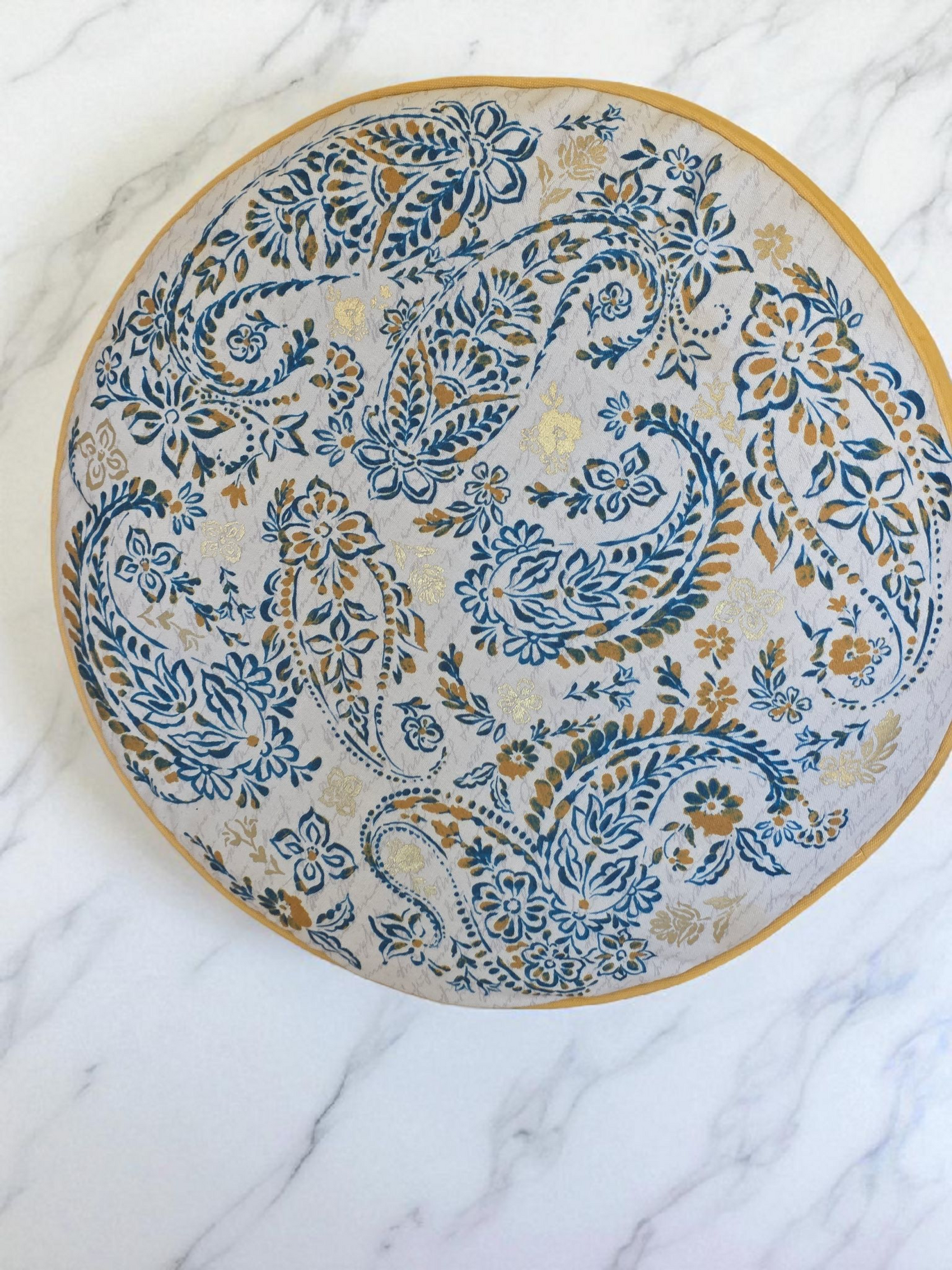 Round Paisley Pillow