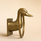 Vintage Brass Duck Towel Ring