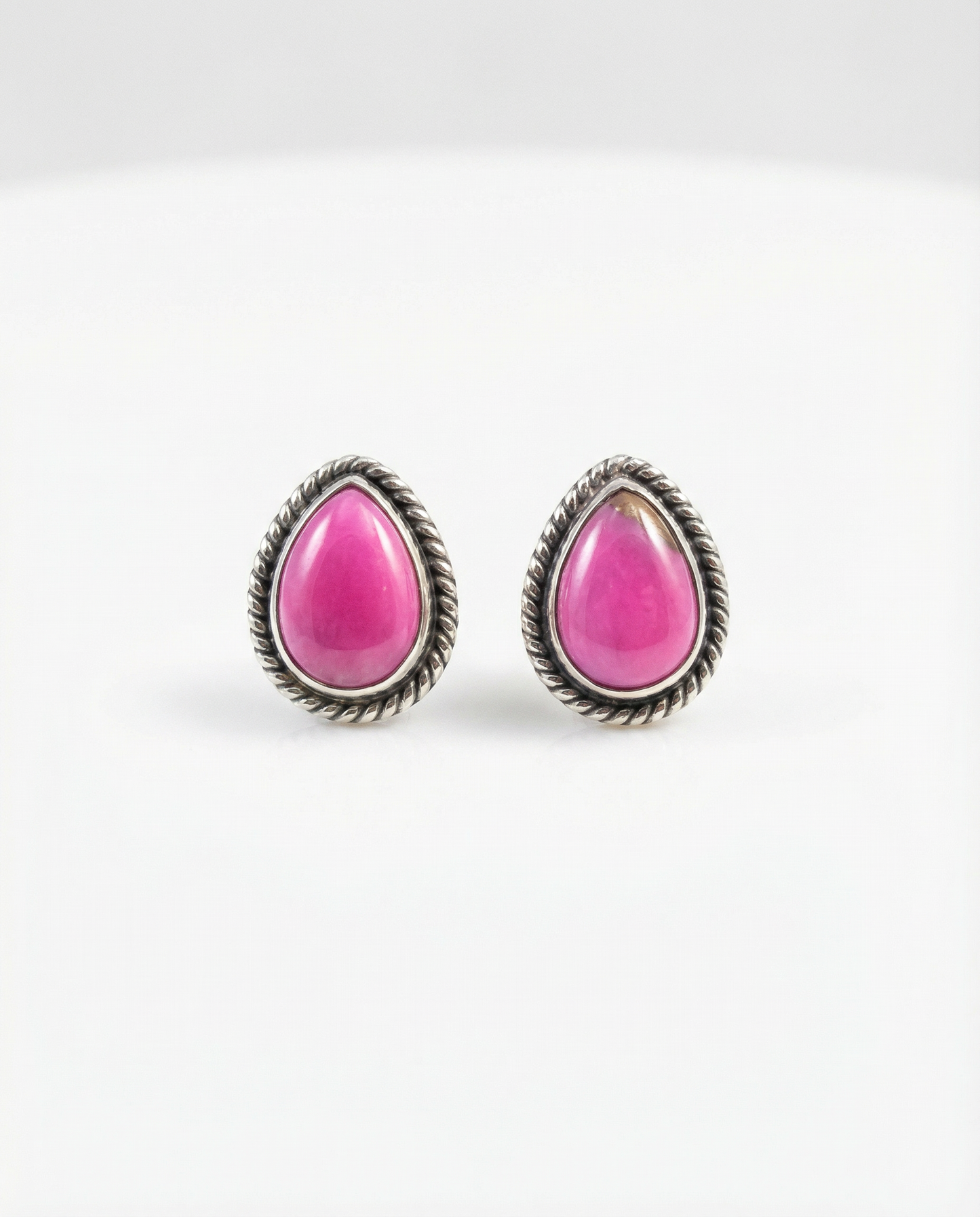 Cotton Candy Teardrop Stud Earrings
