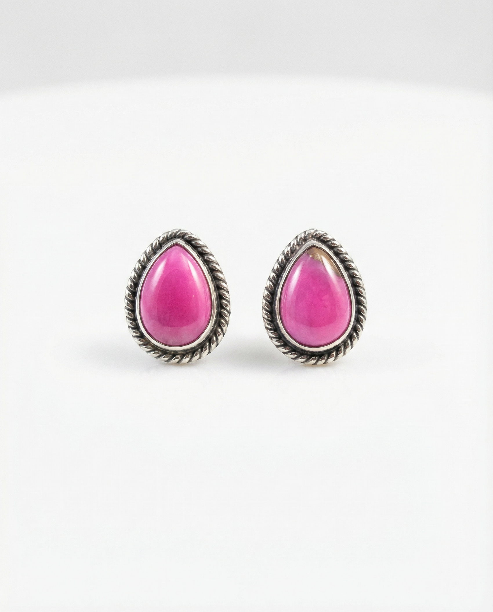 Cotton Candy Teardrop Stud Earrings